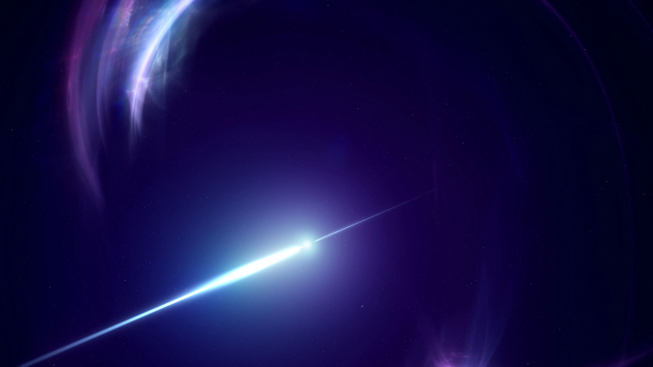 Cosmic space background with luminous energy burst